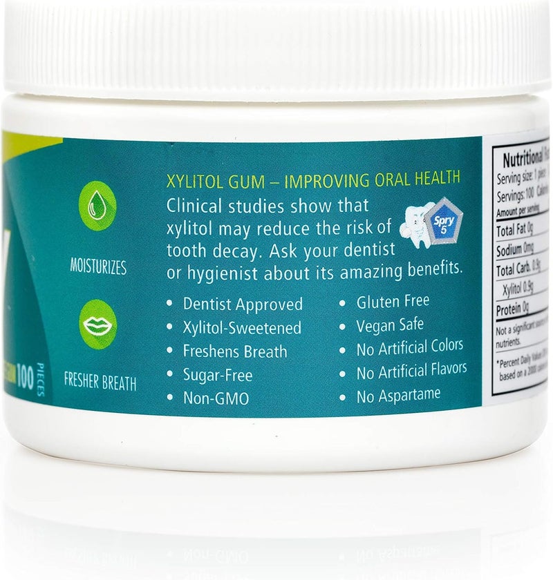 Spry Sugar-Free Chewing Gum - Wintergreen Flavor - Image 2